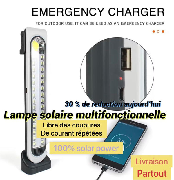 Lampe solaire multi fonctionelle